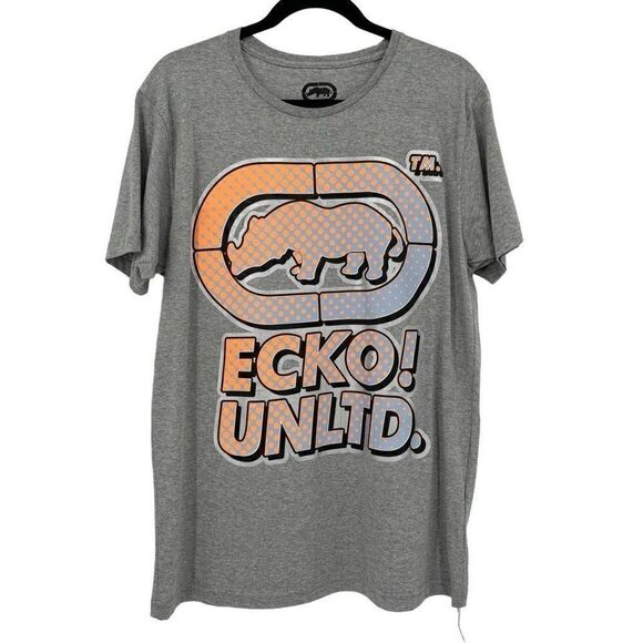 Ecko Unltd Men’s Tee Shirt Large Rhino Gray NWT - Picture 1 of 7